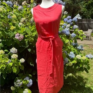 Nicole Miller 100% linen coral dress-never worn